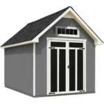 Shtine Garden 10 x 12 ft Wood Storage Shed with Floor