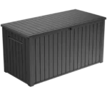 Shtine Garden 643L Extra-Large Outdoor Storage Deck Box, Graphite