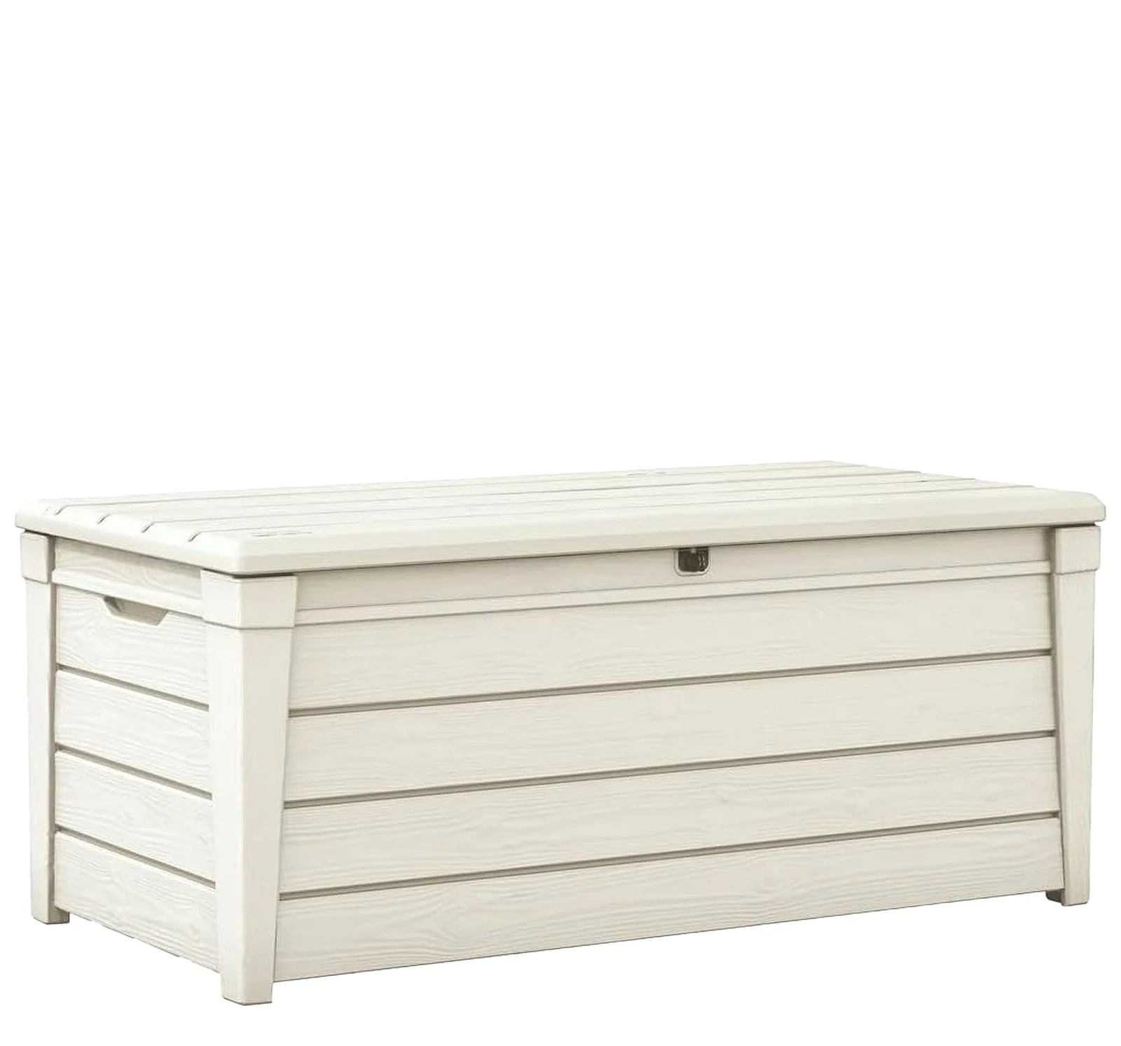 vitcher-llc-vitcher-llc-keter-brightwood-120-gallon-outdoor-storage-deck-box-white-01-20260725082805-134f2938.webp Shtine Garden 454L Wood-Panelled Outdoor Storage Deck Box, White - Image 1