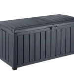 Shtine Garden 390L Outdoor Storage Deck Box, Graphite