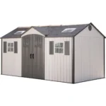 Shtine Garden 15 x 8 ft Side-Entry Steel-Reinforced Storage Shed