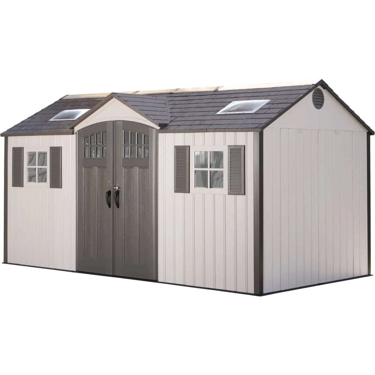 vitcher-llc-vitcher-llc-lifetime-15-x-8-shed-side-entry-01-20260811085317-89492e3a.webp Shtine Garden 15 x 8 ft Side-Entry Steel-Reinforced Storage Shed - Image 1