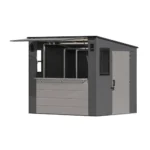 Shtine Garden 8 x 7 ft Resin Entertainment Shed with Floor