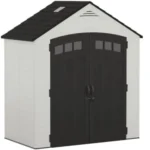 Shtine Garden 7 x 4 ft Resin Storage Shed with Floor Kit