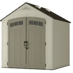 Shtine Garden 7 x 7 ft Resin Storage Shed with Skylight Vent System