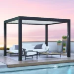 Shtine Garden 12 x 12 ft Aluminium Louvered Pergola
